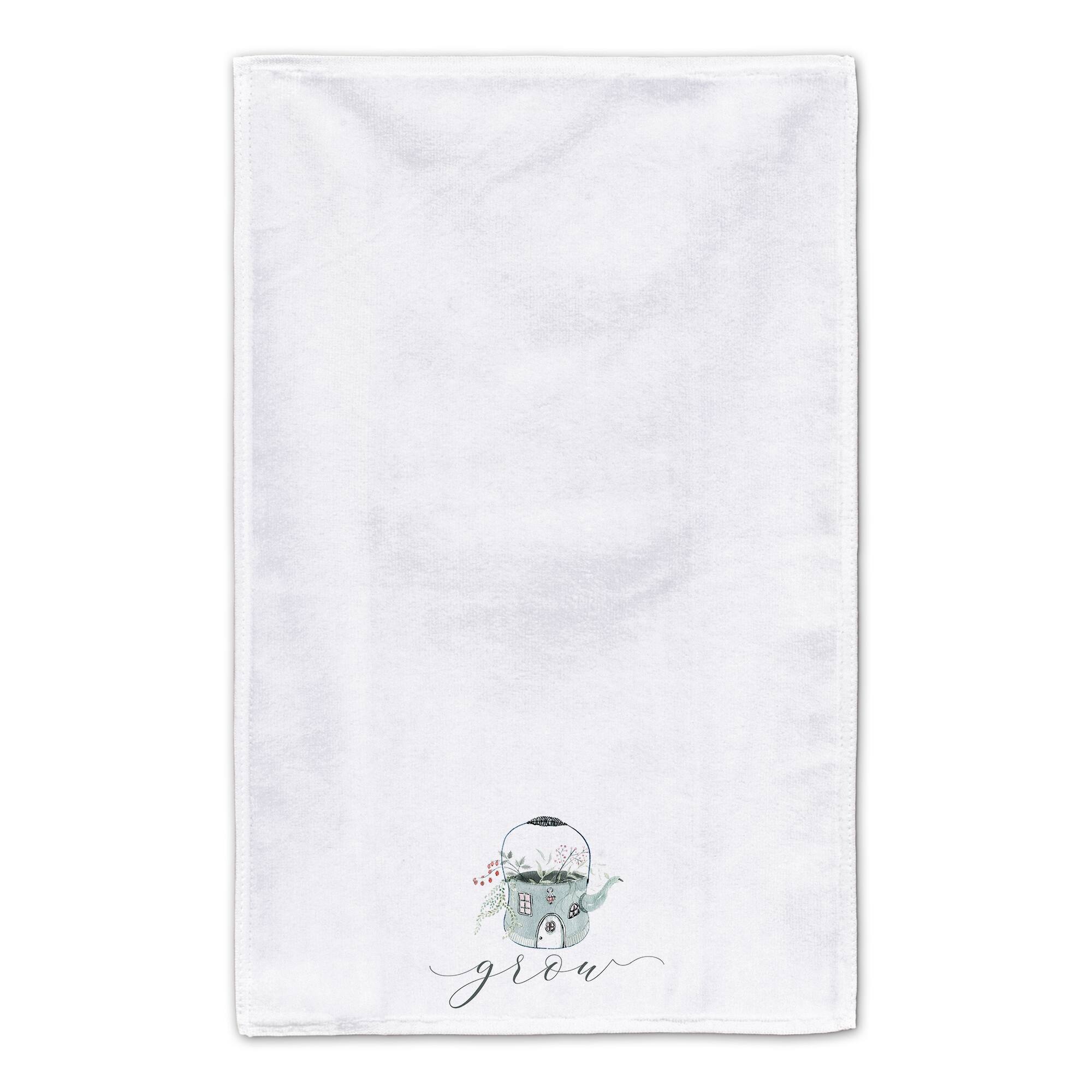 Grow Teapot Floral Tea Towel - Set of 2